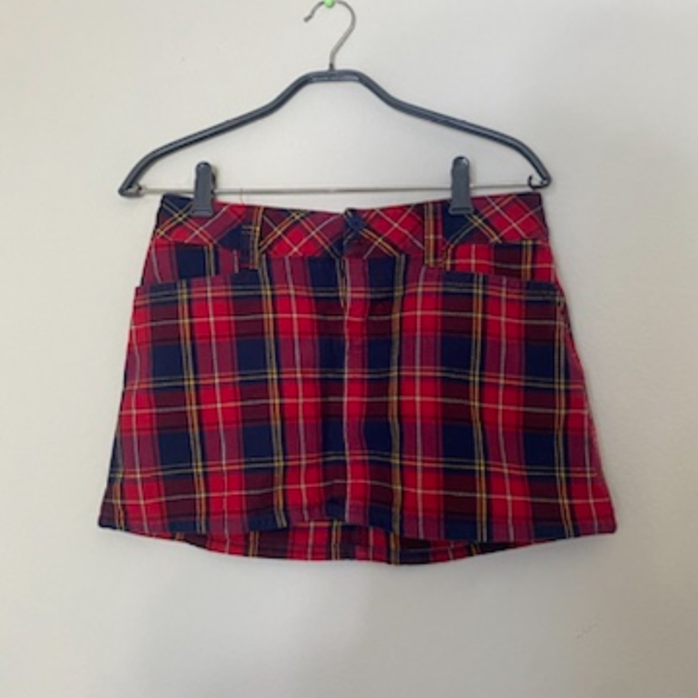 plaid abercrombie & fitch skirt